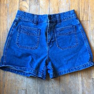 Madewell high waisted denim shorts